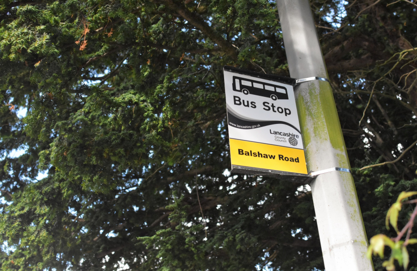 Picture of the new bus stop
