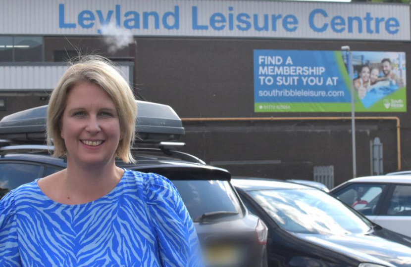 Katherine Fletcher Leyland leisure centre
