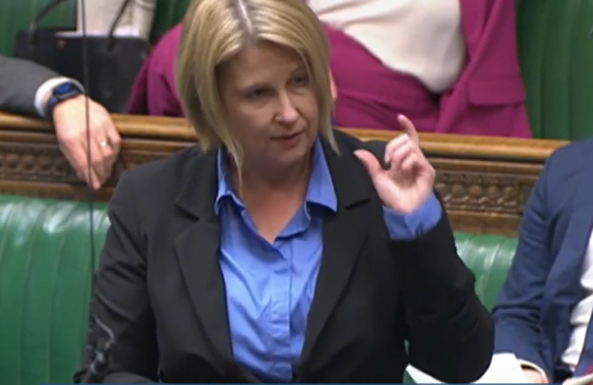 Katherine speaking in Parliament