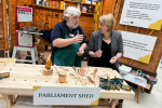 Katherine meeting Allan at a Parliament Shed
