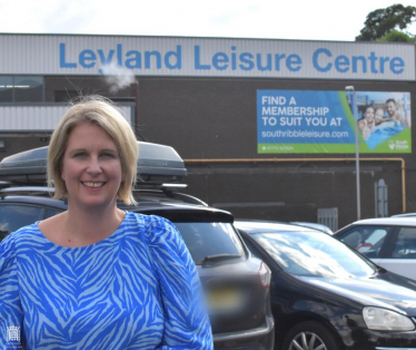 Katherine Fletcher Leyland leisure centre